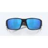 Costa Tuna Alley Pro Matte Black Frame Blue Mirror Polarized Glass Lense Sunglasses