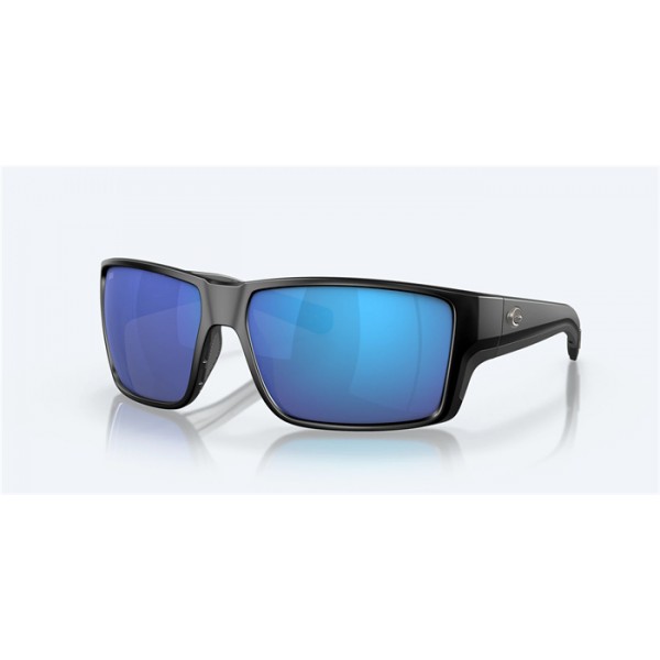 Costa Reefton Pro Matte Black Frame Blue Mirror Polarized Glass Lense Sunglasses