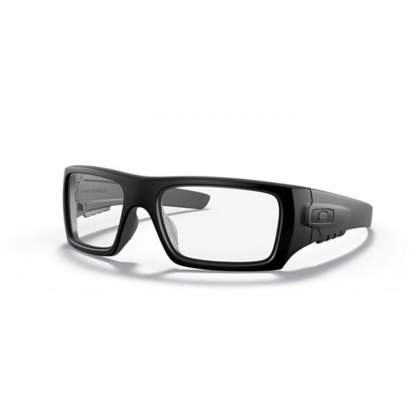 Oakley Det Cord Industrial-Safety Glass Matte Black Frame Clear Lense Sunglasses