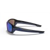 Oakley Straightlink Polished Black Frame Sapphire Iridium Lense Sunglasses