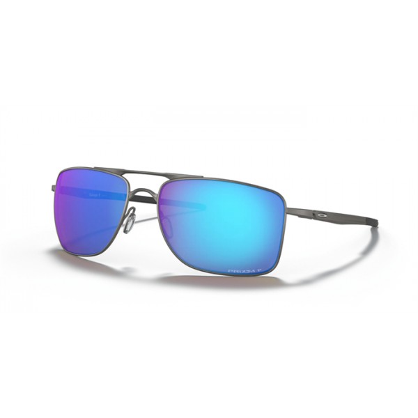 Oakley Gauge 8 Matte Gunmetal Frame Prizm Sapphire Polarized Lense Sunglasses