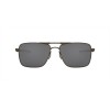 Oakley Gauge 6 Pewter Frame Prizm Black Polarized Lense Sunglasses