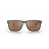 Oakley Holbrook XL Woodgrain Frame Prizm Tungsten Polarized Lense Sunglasses