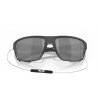 Oakley Split Shot Matte Carbon Frame Prizm Black Lense Sunglasses
