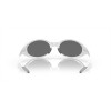 Oakley Eye Jacket Redux Polished White Frame Prizm Black Lense Sunglasses