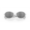 Oakley Eye Jacket Redux Silver Frame Prizm Black Polarized Lense Sunglasses
