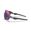 Oakley Flight Jacket Matte Steel Frame Prizm Road Jade Lense Sunglasses