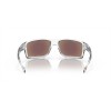 Oakley Gibston Polished Clear Frame Prizm Sapphire Lense Sunglasses