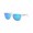 Oakley Frogskins XS Polished Clear Frame Prizm Sapphire Lense Sunglasses