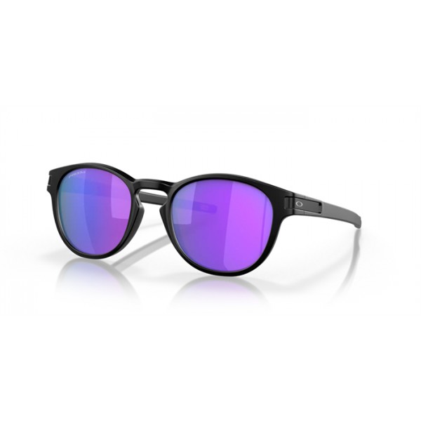 Oakley Latch Matte Black Frame Prizm Violet Lense Sunglasses