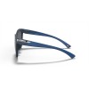 Oakley New England Patriots Low Key Matte Translucent Blue Frame Prizm Black Lense Sunglasses