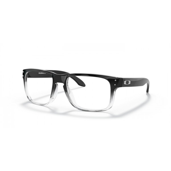 Oakley Holbrook Polished Black Clear Fade Frame Clear Lense Sunglasses