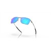 Oakley Ejector Satin Chrome Frame Prizm Sapphire Lense Sunglasses