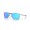 Oakley Ejector Satin Chrome Frame Prizm Sapphire Lense Sunglasses