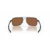 Oakley Gauge 6 Pewter Frame Prizm Tungsten Lense Sunglasses
