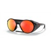 Oakley Clifden Polished Black Frame Prizm Ruby Polarized Lense Sunglasses