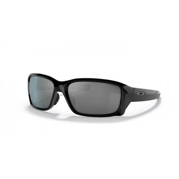 Oakley Straightlink Low Bridge Fit Polished Black Frame Prizm Black Polarized Lense Sunglasses