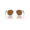 Oakley HSTN Matte Clear Frame Prizm Violet Lense Sunglasses