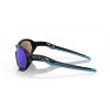 Oakley Plazma Matte Black Frame Prizm Sapphire Polarized Lense Sunglasses