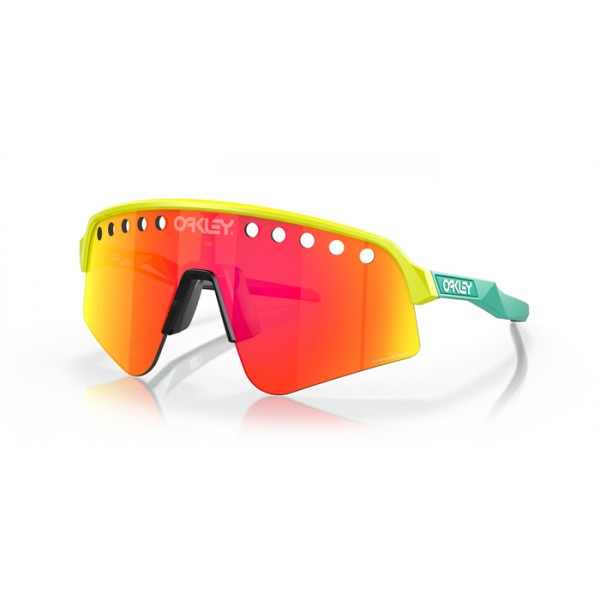 Oakley Sutro Lite Sweep Tennis Ball Yellow Frame Prizm Ruby Lense Sunglasses