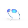 Oakley Plazma Matte White Frame Prizm Sapphire Lense Sunglasses