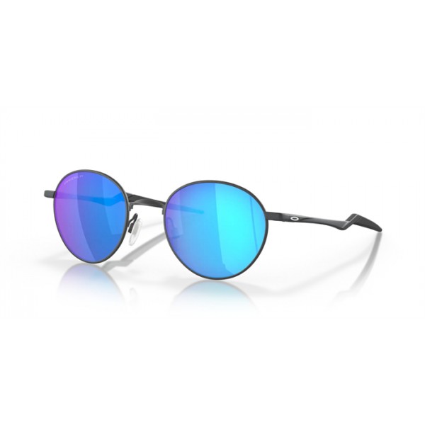 Oakley Terrigal Satin Light Steel Frame Prizm Sapphire Polarized Lense Sunglasses