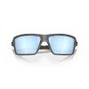 Oakley Cables Woodgrain Frame Prizm Deep Water Polarized Lense Sunglasses
