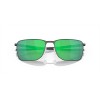 Oakley Ejector Satin Light Steel Frame Prizm Jade Lense Sunglasses