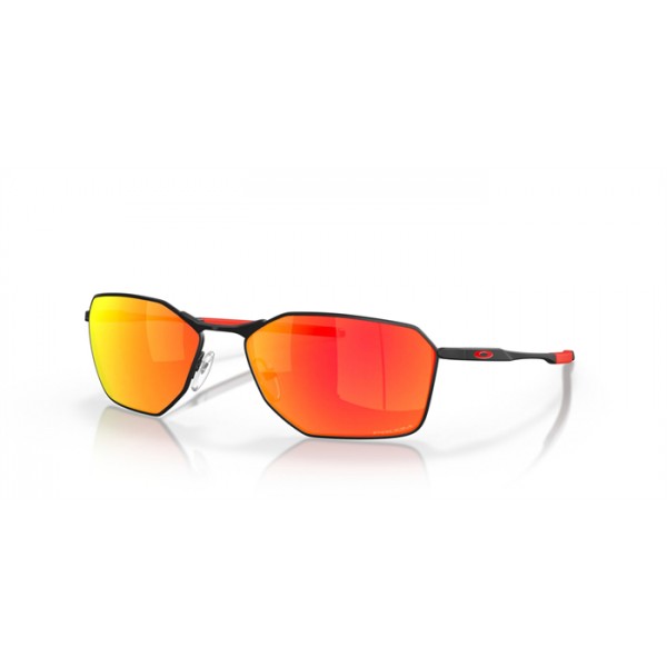 Oakley Savitar Satin Black Frame Prizm Ruby Lense Sunglasses