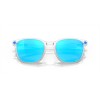 Oakley Ojector Matte Clear Frame Prizm Sapphire Lense Sunglasses