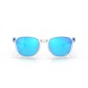 Oakley Ojector Matte Clear Frame Prizm Sapphire Lense Sunglasses