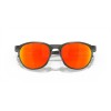Oakley Reedmace Matte Grey Smoke Frame Prizm Ruby Polarized Lense Sunglasses