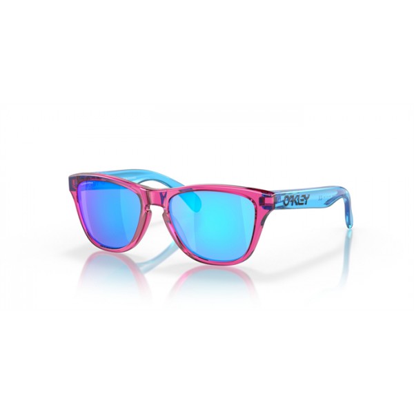 Oakley Frogskins XXS Acid Pink Frame Prizm Sapphire Lense Sunglasses