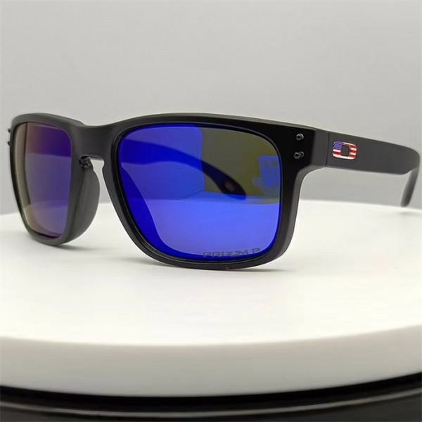 Oakley Holbrook Matte Black Frame Blue Polarized Lense Sunglasses