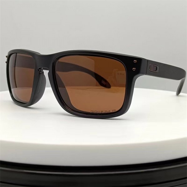 Oakley Holbrook Matte Black Frame Brown Polarized Lense Sunglasses