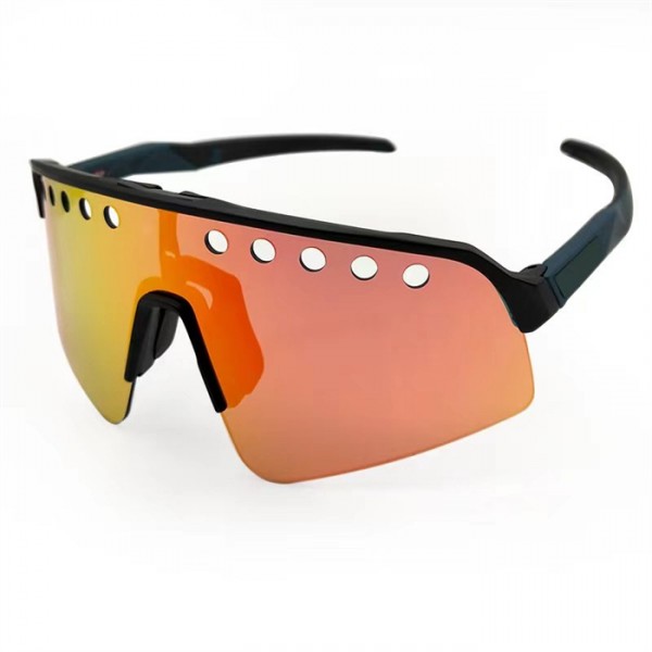 Oakley Sutro Lite Sweep Matte Black Frame Prizm Sunset Orange Lense Sunglasses