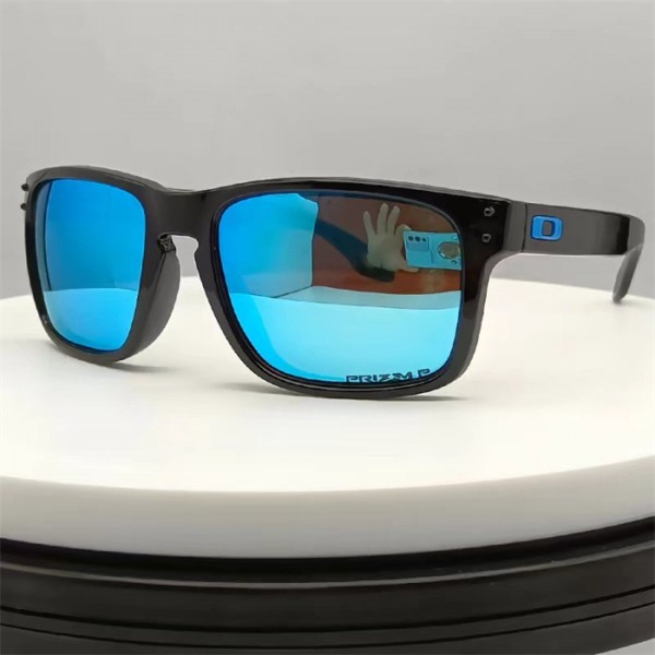Oakley Holbrook Matte Black Frame Blue Sky Polarized Lense Sunglasses