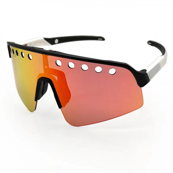 Oakley Sutro Lite Sweep Matte Black Frame Prizm Pink/Sunset Orange Lense Sunglasses