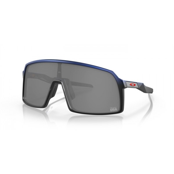 Oakley 2021 Tour De France Sutro Team Usa Tokyo Fade Frame Prizm Black Lens Sunglasses