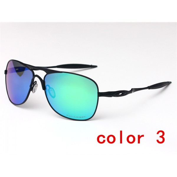 Oakley Crosshair Polarized Black Frame Blue Lense Sunglasses