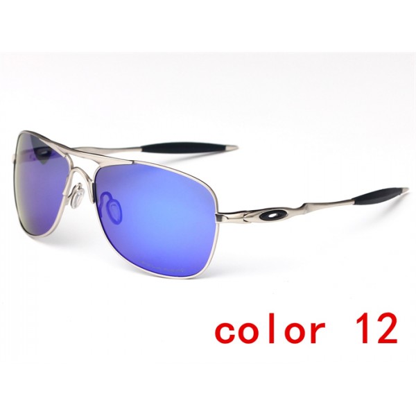 Oakley Crosshair Polarized Silver Black/Blue Sunglasses