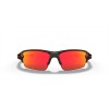 Oakley Flak 2.0 Low Bridge Fit Grey Smoke Frame Prizm Ruby Lens Sunglasses