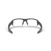 Oakley Flak 2.0 Low Bridge Fit Polished Black Frame Clear Lens Sunglasses