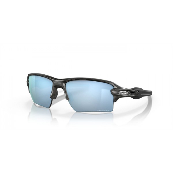 Oakley Flak 2.0 XL Matte Black Camo Frame Prizm Deep Water Polarized Lens Sunglasses