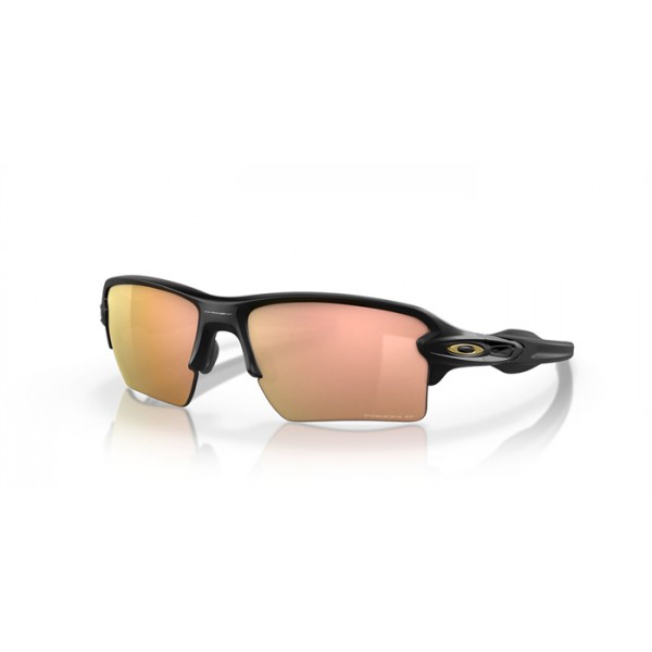 Oakley Flak 2.0 XL Matte Black Frame Dark Prizm Rose Gold Polarized Lens Sunglasses