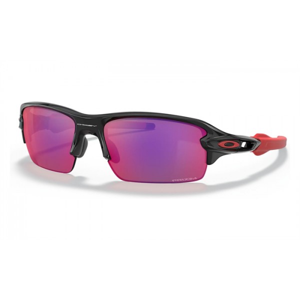 Oakley Flak Xs Youth Fit Polished Black Frame Prizm Road Lens Sunglasses