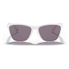 Oakley Frogskins 35th Anniversary Polished White Frame Prizm Grey Lens Sunglasses