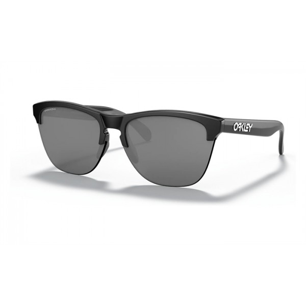 Oakley Frogskins Lite Polished Black Frame Prizm Black Lens Sunglasses
