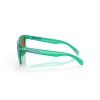Oakley Frogskins Low Bridge Fit Shift Collection Transparent Celeste Frame Prizm Violet Lens Sunglasses