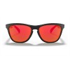 Oakley Frogskins Polished Black Frame Prizm Ruby Lens Sunglasses